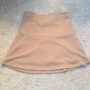 Beige A-line Skirt-Ann Taylor LOFT
